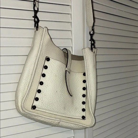 Rebecca Minkoff White Feed Bag with Black Studs - Picture 4 of 7